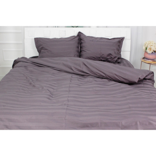 Постільна білизна MirSon Сатин Premium Жаккард Graphite 160х220 (2200001478947) – MirSon (вид 1)