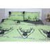 Постельное белье MirSon Бязь 17-0515 Noble deers lime King Size (2200003642384) – MirSon (вид 1)