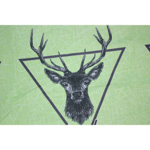 Постельное белье MirSon Бязь 17-0515 Noble deers lime King Size (2200003642384) – MirSon (вид 4)