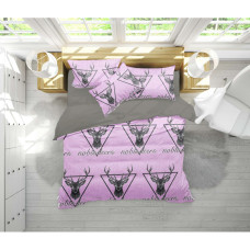 Постільна білизна MirSon Бязь 17-0516 Noble deers pink Дитячий (2200003644357)