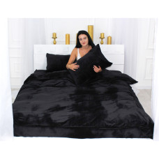 Постільна білизна MirSon Велюр Winter Frost 28-0007 Black Velvet Односпальний (2200004000305)