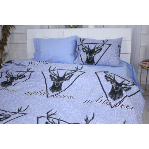 Постільна білизна MirSon Бязь Ranforce Elite 17-0514 Noble deers 110х140 (2200004659763) – MirSon