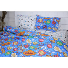 Постільна білизна MirSon Бязь Ranforce Elite 17-0511 Bombs 200х220 Євро (2200004679785)