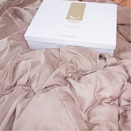 Постільна білизна MirSon Satin Жаккард Golden wheat 160х220 (2200005395509) – MirSon