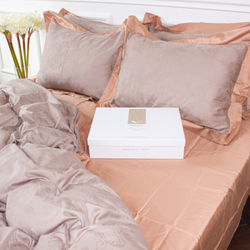 Постельное белье MirSon Satin Жаккард Golden wheat 220х240 (2200005395516) – MirSon (вид 1)