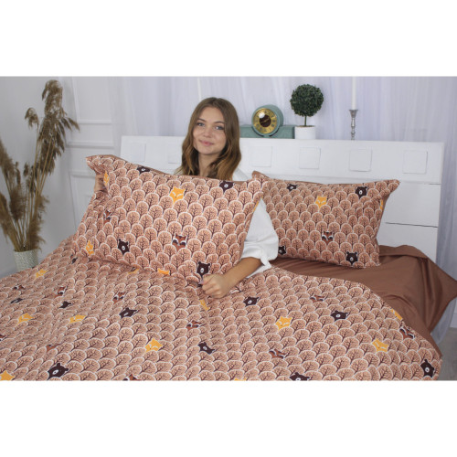 Постільна білизна MirSon Бязь 17-0525 Fabulous forest Сімейний 160x220 (2200003665925) – MirSon (вид 3)