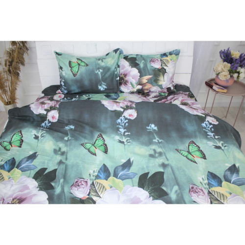 Постільна білизна MirSon Сатин 22-1286 Wonderful flowers Односпальний (2200003595925) – MirSon (вид 1)