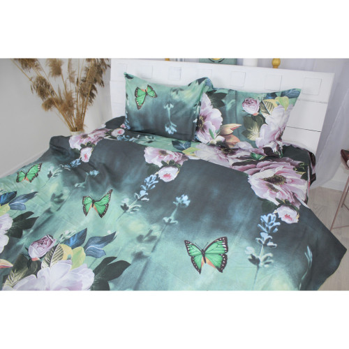 Постільна білизна MirSon Сатин 22-1286 Wonderful flowers Односпальний (2200003595925) – MirSon (вид 2)