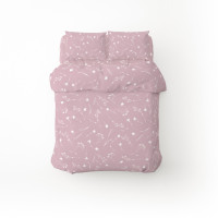 Постільна білизна Home Line Волошки лілово-сірий бязь полуторний (173834)