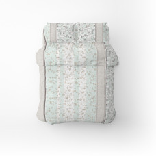 Постільна білизна Home Line Затишок капучино-ментоловий бязь полуторний (173537)