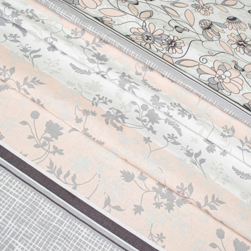 Постельное белье Home Line Уют серо-розовый бязь полуторный (173516) – Home Line (вид 1)