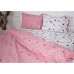 Постільна білизна MirSon Бязь Ranforce Elite 17-0528 Bunnies pink Євро (2200004677897) – MirSon (вид 1)