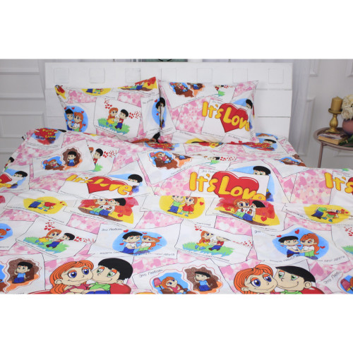 Постільна білизна MirSon Бязь Premium 17-0109 Love 110х140 (2200001606074) – MirSon (вид 1)