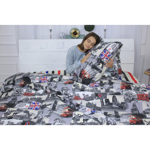 Постельное белье MirSon Бязь Ranforce Elite 17-0538 London Street 160х220 (2200004699240) – MirSon (вид 1)