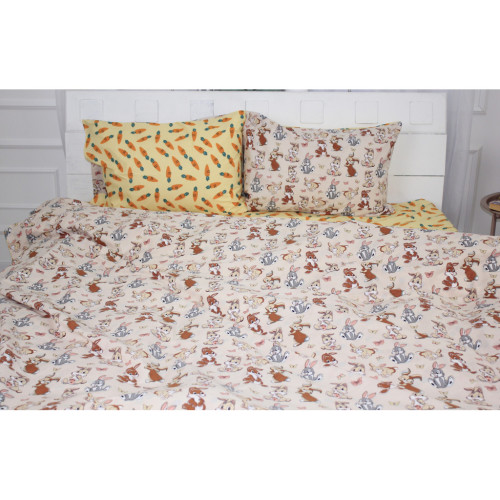 Постільна білизна MirSon Бязь 17-0530 Bambi Сімейний 160x220 (2200003677324) – MirSon (вид 1)