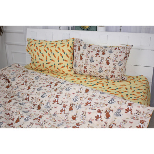 Постільна білизна MirSon Бязь 17-0530 Bambi Сімейний 160x220 (2200003677324) – MirSon (вид 2)
