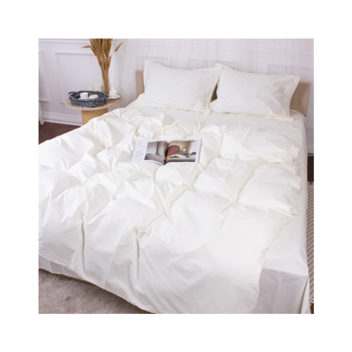Постельное белье MirSon Poplin Line 002 Milky White 110x140 (2200006277323) – MirSon