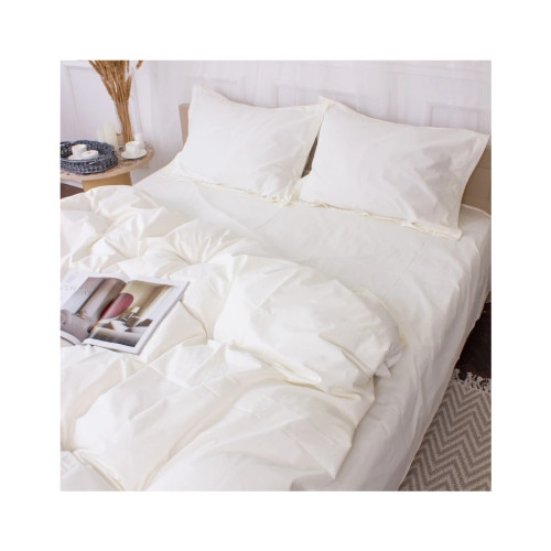 Постельное белье MirSon Poplin Line 002 Milky White 110x140 (2200006277323) – MirSon (вид 1)