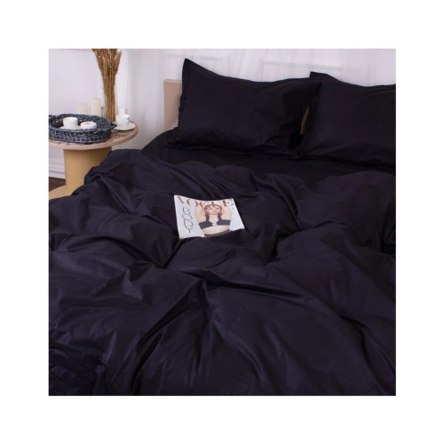 Постільна білизна MirSon Poplin Line 099 Black 110x140 (2200006277378) – MirSon (вид 1)