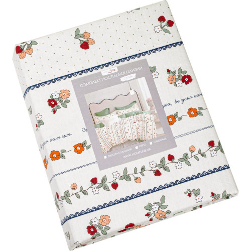 Постільна білизна Home Line Суниці Сатин Твіл євро (176125) – Home Line