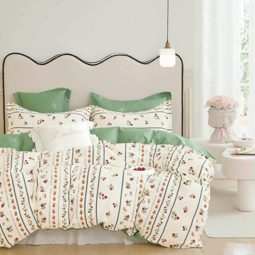 Постільна білизна Home Line Суниці Сатин Твіл євро (176125) – Home Line (вид 1)