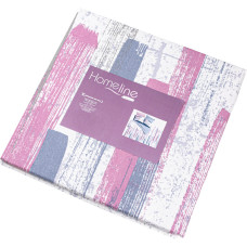 Постільна білизна Home Line Рожево-синій фланель євро (178687)