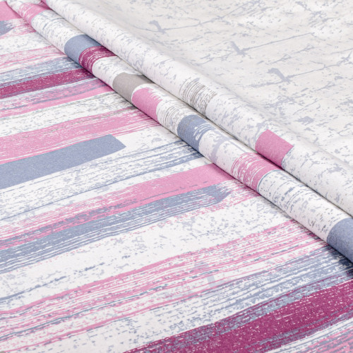 Постільна білизна Home Line Рожево-синій фланель євро (178687) – Home Line (вид 2)