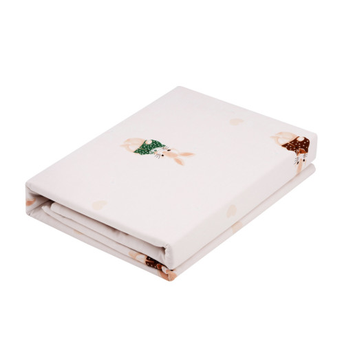 Постільна білизна Ardesto Gloria сатин кролики, бежевий полуториний євро 160х220 (ART1622BR) – Ardesto (вид 2)