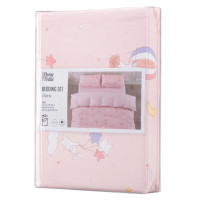 Постельное белье Ardesto Gloria сатин радость, розовый светлый евро 200х220 (ART2022RP)