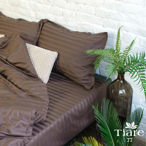 Постільна білизна Tiare 77 Сатин Страйп Кольоровий полуторний (77_Stripe_pl) – Tiare (вид 1)