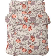 Постільна білизна Home Line Весняний вечір помаранчевий, бязь, полуторний (183204)