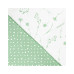 Постельное белье Home Line Васильки/горох зеленые на белом/белый на зеленом, бязь, полуторный (178708) – Home Line (вид 1)