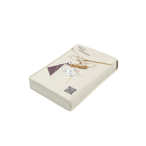 Постільна білизна Home Line Волошки темно-ліловий, бязь, полуторний (184227) – Home Line (вид 1)