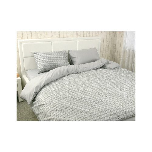 Постельное белье Руно Grey Braid микрофайбер евро (Р845.52_Grey Braid) – Руно