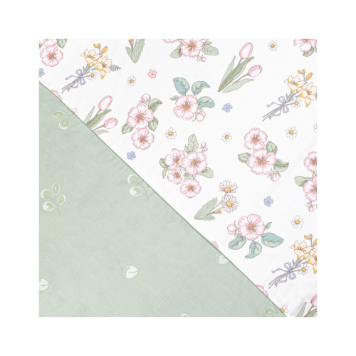 Постельное белье Home Line Сатин Твил Медвежата и зайчатая на лужайке полуторный (176088) – Home Line (вид 2)