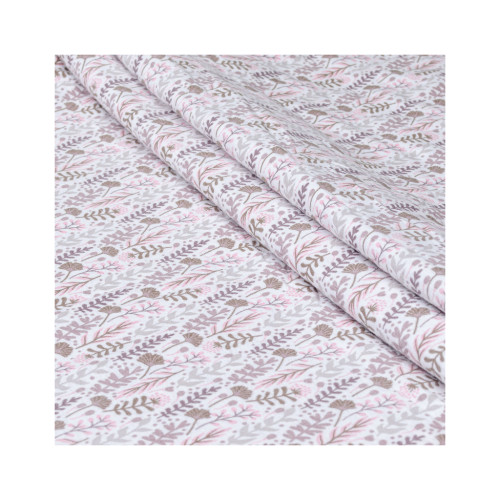 Постельное белье Home Line Фланель Цветение трав розовый полуторный (179189) – Home Line (вид 2)