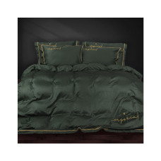 Постельное белье MirSon Сатин Imperial Satin Emerald 143х210 полуторный (2200008576219)