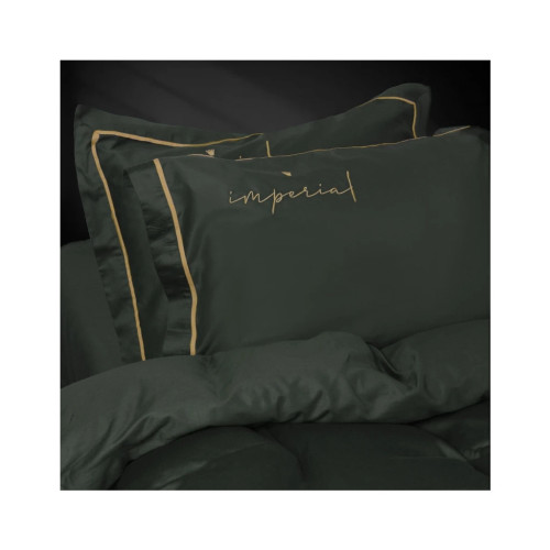 Постельное белье MirSon Сатин Imperial Satin Emerald 143х210 полуторный (2200008576219) – MirSon (вид 2)