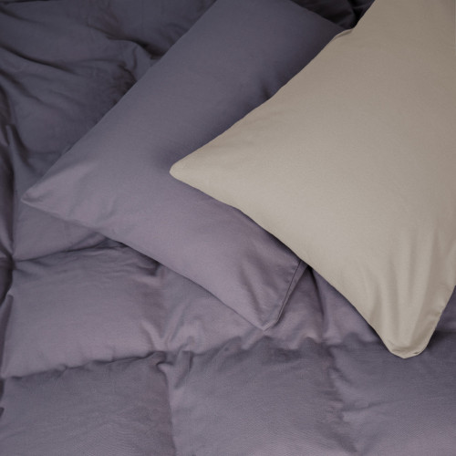 Постільна білизна MirSon 004-001 Cappuchino/Ash grey Фланель 2x143x210 Сімейний (2200009658495) – MirSon