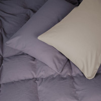 Постільна білизна MirSon 004-001 Cappuchino/Ash grey Фланель 2 x 160 x 220 Сімейний Євро (2200009658501)