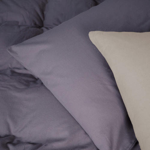 Постільна білизна MirSon 004-001 Cappuchino/Ash grey Фланель 2 x 160 x 220 Сімейний Євро (2200009658501) – MirSon (вид 2)