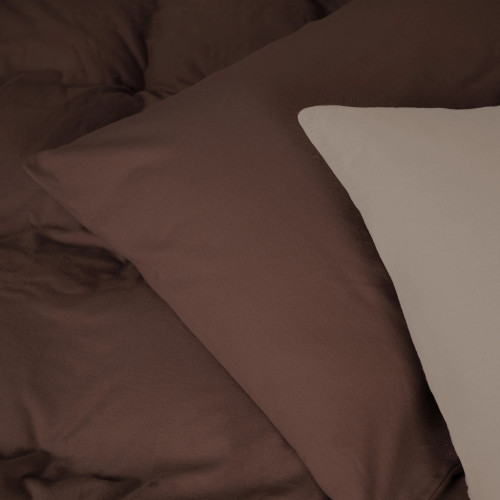 Постільна білизна MirSon 004-003 Cappuchino/Brown Фланель 2x143x210 Сімейний (2200009658013) – MirSon (вид 2)