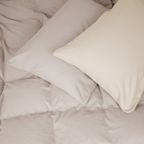 Постільна білизна MirSon 007-004 Milk/Cappuchino Фланель 2 x 160 x 220 Сімейний Євро (2200009659461) – MirSon