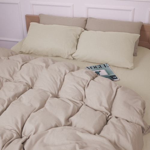 Постільна білизна MirSon 007-004 Milk/Cappuchino Фланель 2 x 160 x 220 Сімейний Євро (2200009659461) – MirSon (вид 2)