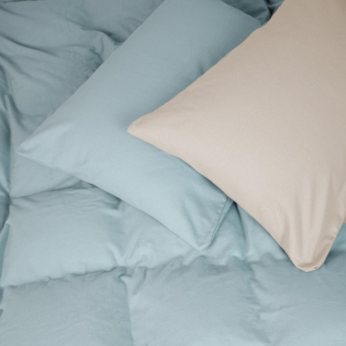 Постельное белье MirSon 007-006 Milk/Menthol Фланель 2x143x210 Семейный (2200009660429) – MirSon