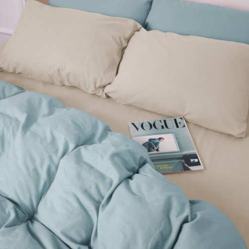 Постельное белье MirSon 007-006 Milk/Menthol Фланель 2x143x210 Семейный (2200009660429) – MirSon (вид 2)