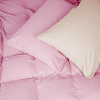 Постільна білизна MirSon 007-008 Milk/Pink Фланель 2x143x210 Сімейний (2200009659942)