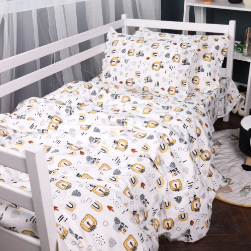 Постельное белье MirSon 014 Lion Фланель 2x143x210 Семейный (2200009655104) – MirSon (вид 2)