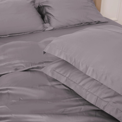 Постільна білизна MirSon Tencel №06 Gray 175х210 двоспальний (2200009370502) – MirSon (вид 2)