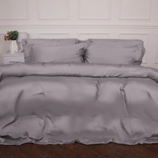 Постільна білизна MirSon Tencel №06 Gray 2x160x220 Сімейний Євро (2200009370533)